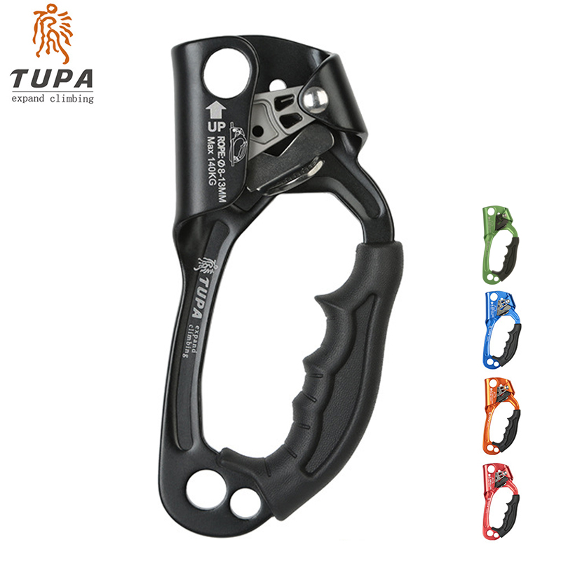Outdoor Power Bar - ปีนเขามือ Ascender อุปกรณ์อลูมิเนียม-แมกนีเซียมกลางแจ้งแบบอัลลอยขวา Ascender Riser สำหรับเชือก8-13มม