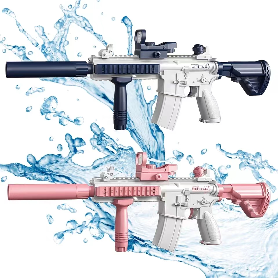 Outdoor Power Wash - ปืนฉีดน้ำไฟฟ้า M416 สำหรับผู้ใหญ่, พลังแรง, พ่นน้ำอัตโนมัติ, ของเล่นชายหาดกลางแจ้งสำหรับเด็กในฤดูร้อน,
