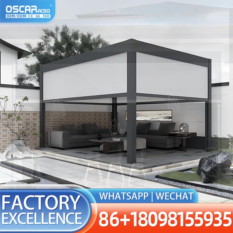 Outdoor Power Blinds - ม่านม้วนไฟฟ้าแบบใช้แบตเตอรี่ ม่านแนวตั้งไฟฟ้าสำหรับหน้าต่างภายนอก ตกแต่งบ้านอัจฉริยะ เหมาะสำหรับระเบียงและเฉลียง