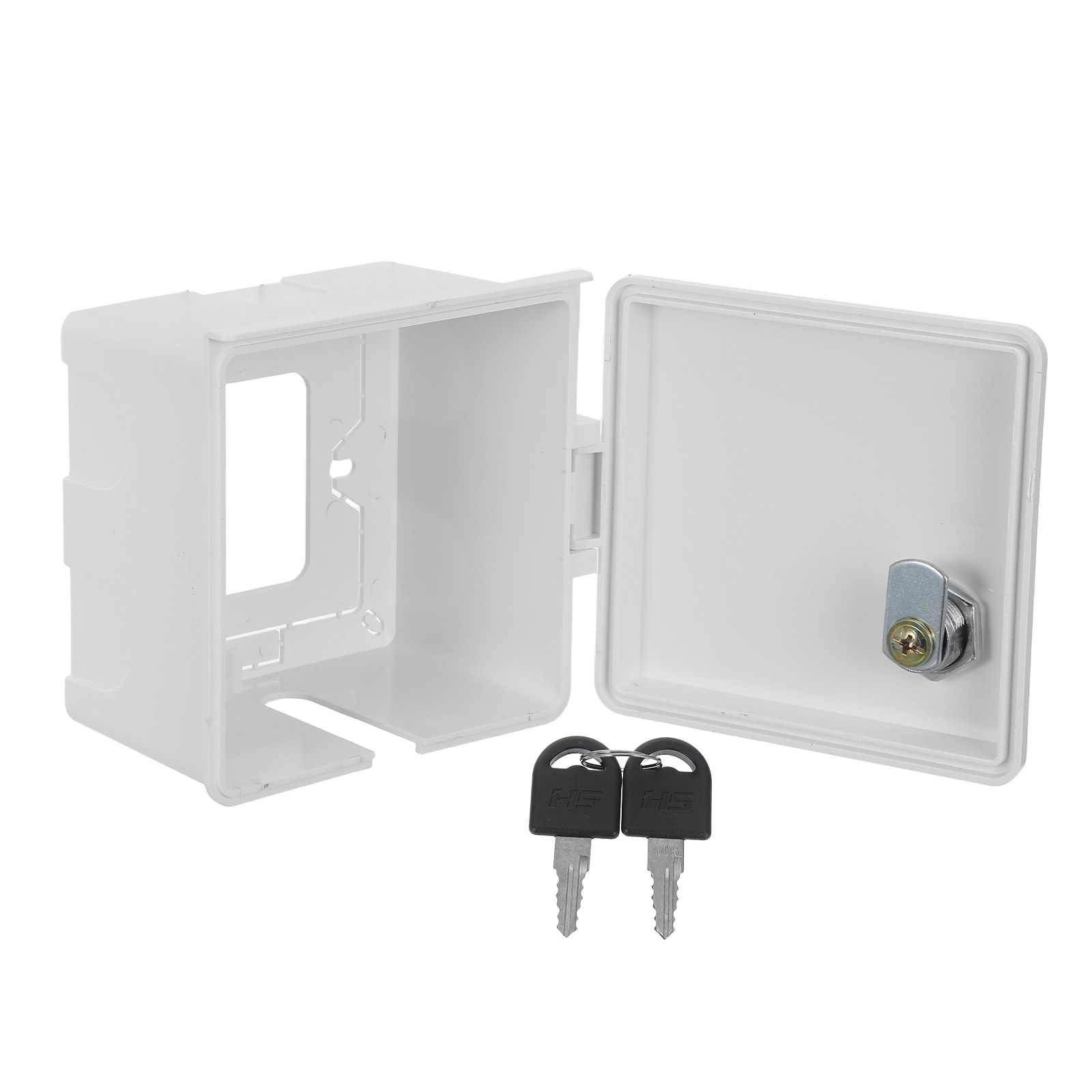 Outdoor Power Outlet Box - ฝาครอบกล่องเต้ารับกันน้ำพร้อมกุญแจล็อค ฝาครอบเต้ารับไฟฟ้ากลางแจ้ง ฝาครอบเต้ารับไฟฟ้ากันน้ำพร้อมกล่องใส่เต้ารับแบบมีกุญแจล็อค