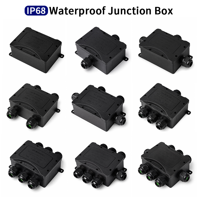 Outdoor Power Outlet Box - กล่องรวมสายไฟกันน้ำ IP68 แบบ 2-8 ทาง ขนาด