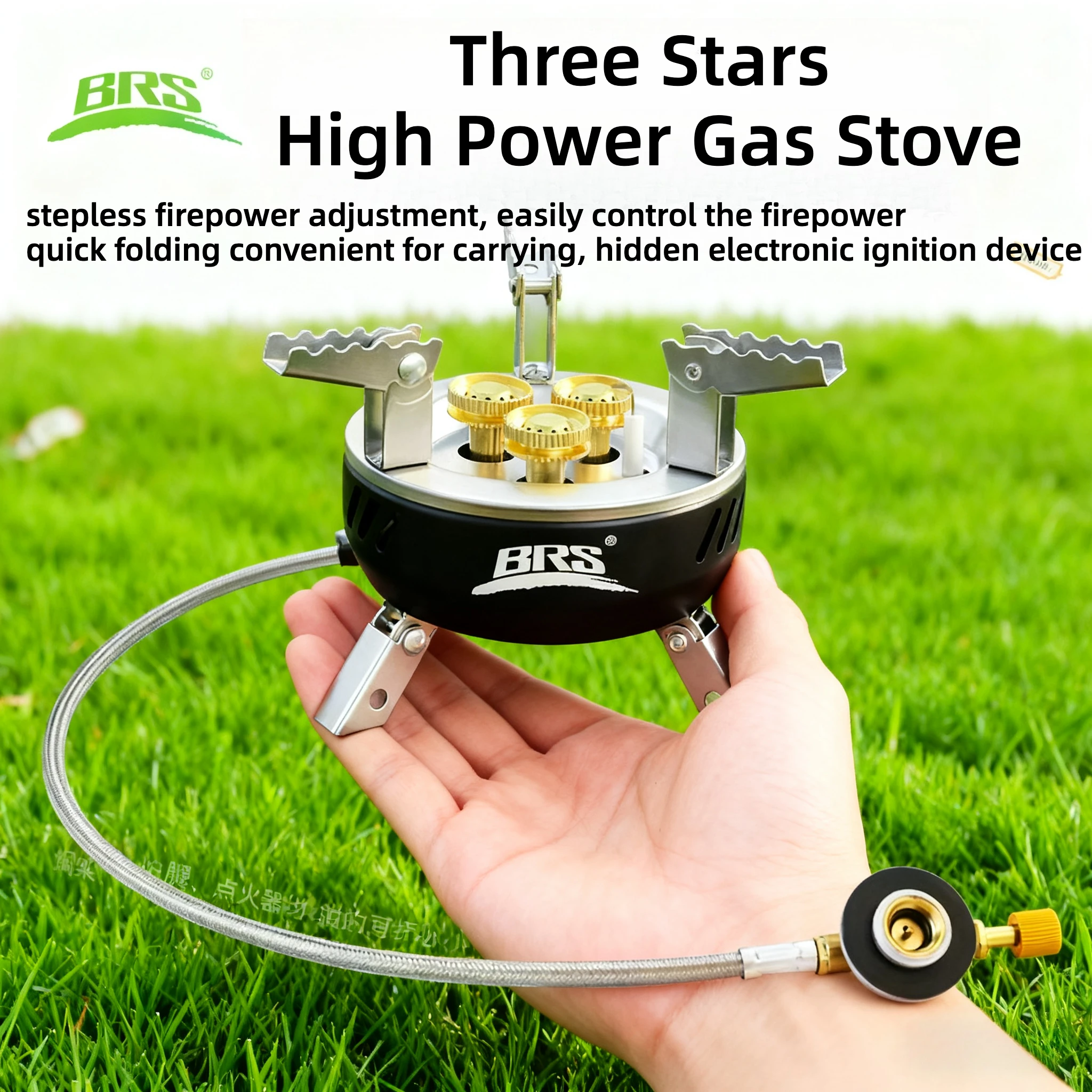 Outdoor Power 'Hose' - เตาแก๊สแคมป์ปิ้ง BRS 203-Core กำลังสูง พกพาสะดวก สำหรับนักท่องเที่ยว