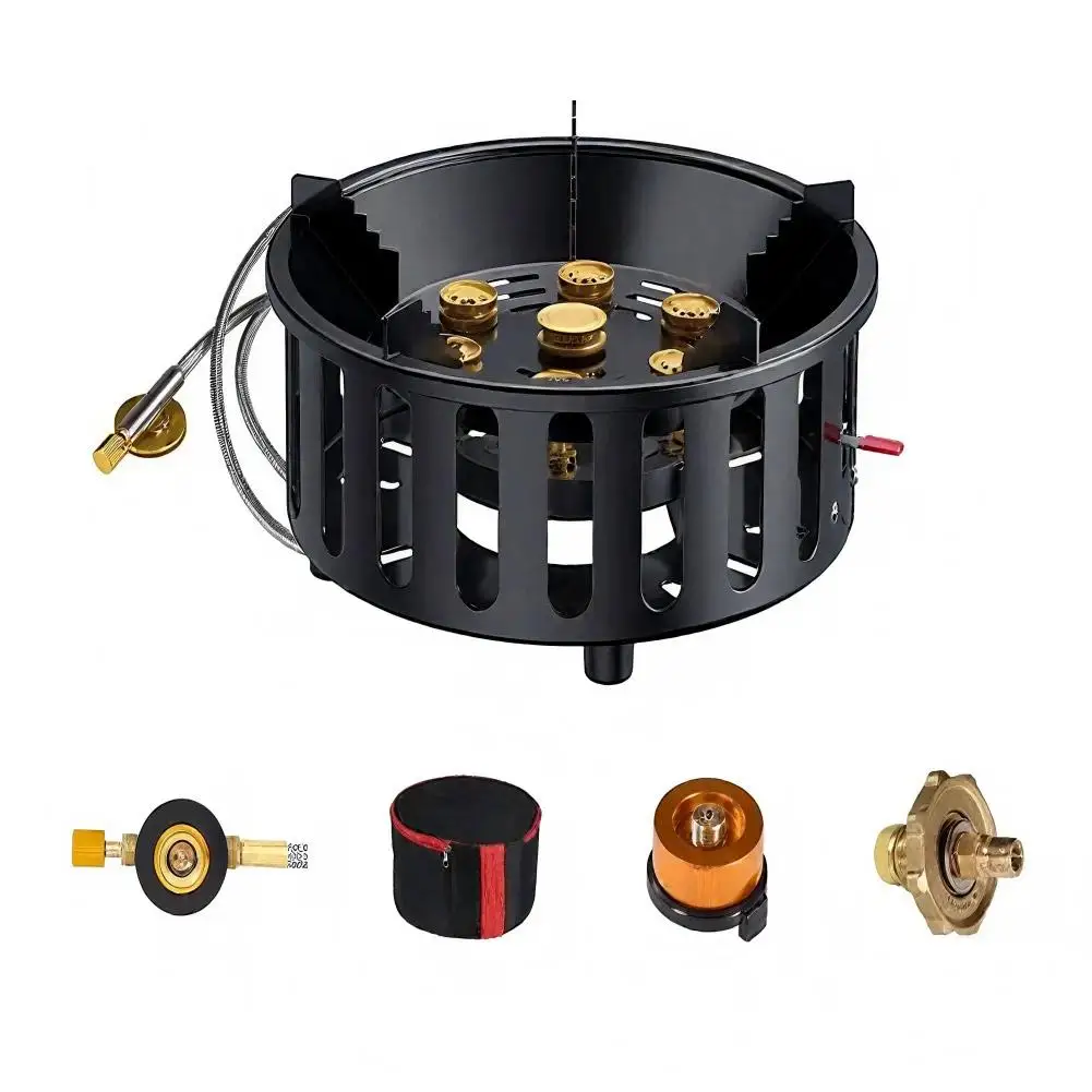 Outdoor Power 'Hose' - เตาแก๊สแคมป์ปิ้ง 7 หัว 21000 วัตต์ กำลังไฟสูง
