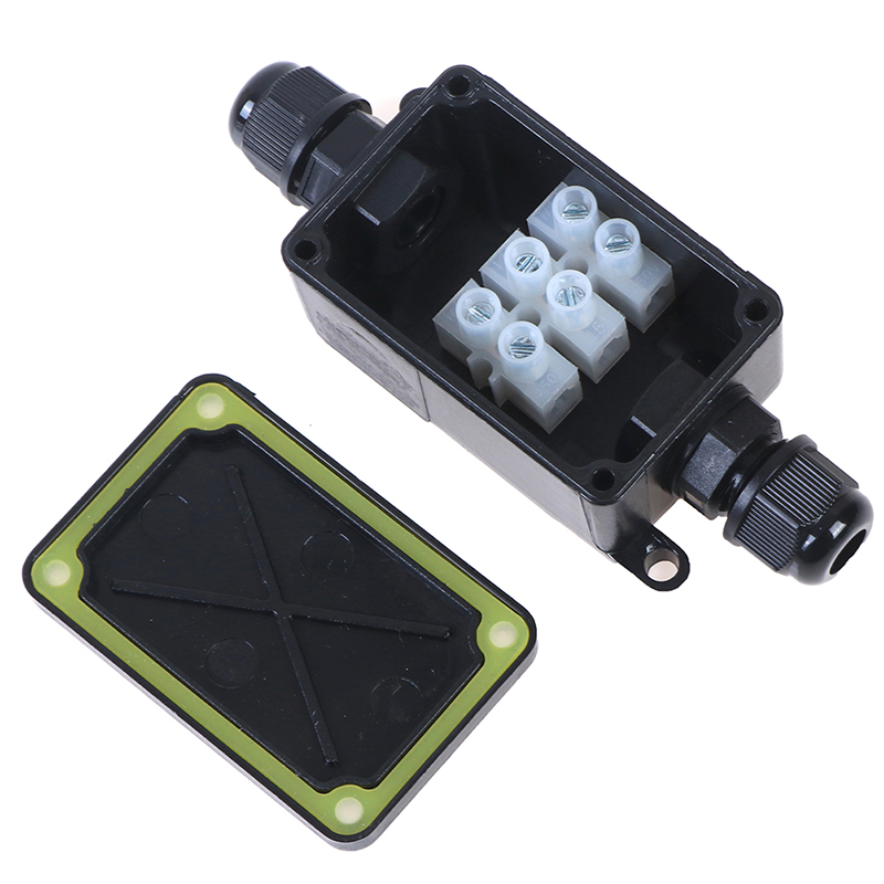 Outdoor Power Outlet Box - 2 ทิศทางกลางแจ้งกันน้ํา IP66 สายไฟเชื่อมต่อกล่อง Terminal 450V