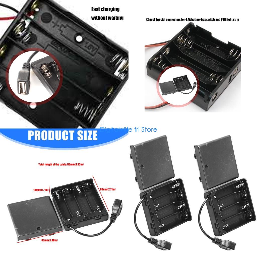 E06D 4 สล็อต แบตเตอรี่ เคส อะแ - Outdoor Usb Power Strip บทวิจารณ์และราคา