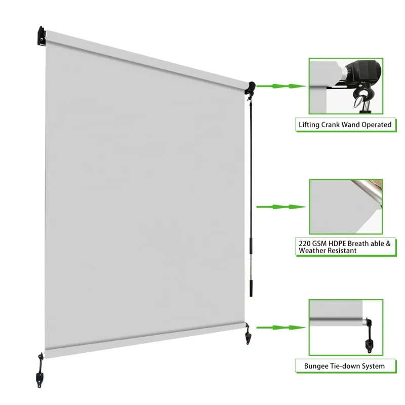 ม่านม้วนกลางแจ้งคุณภาพสูงปี 20 - Outdoor Power Blinds บทวิจารณ์และราคา