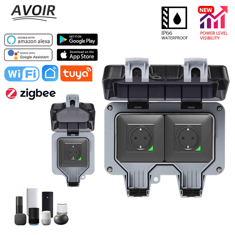 Avoir Tuya Zigbee เต้าเสียบ IP - Outdoor Power Outlet Not Working บทวิจารณ์และราคา