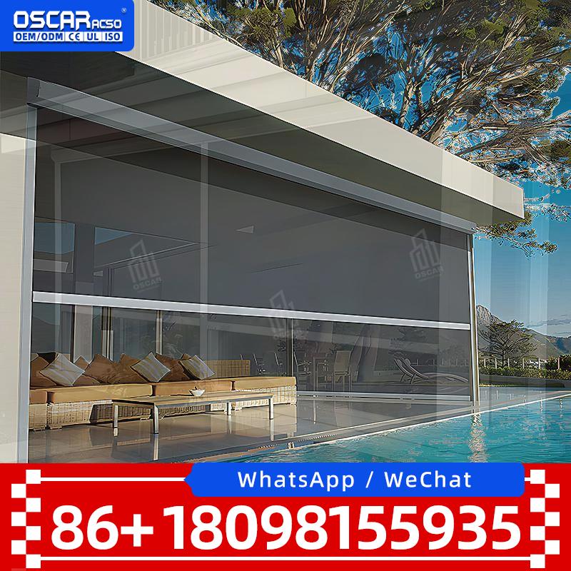 ศาลาพักผ่อนกลางแจ้งสีขาวทำจากอ - Outdoor Power Blinds บทวิจารณ์และราคา