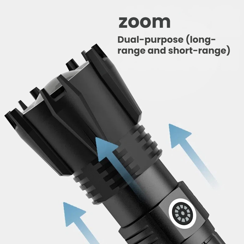 ไฟฉาย LED P90 กำลังสูง TYPE-C  - Outdoor Power Meter บทวิจารณ์และราคา