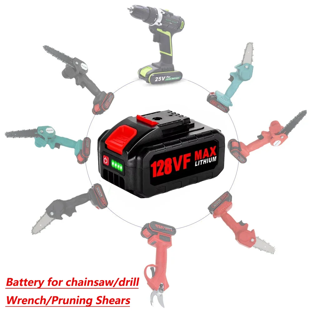 18V 21V 128VF 98VF แบตเตอรี่ลิ - Electric Chainsaw Battery บทวิจารณ์และราคา