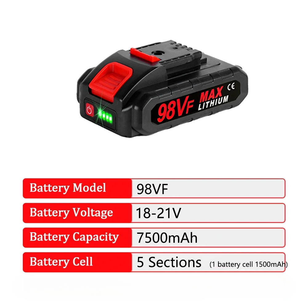 18V 21V 128VF 98VF แบตเตอรี่ลิ - Electric Chainsaw Battery บทวิจารณ์และราคา