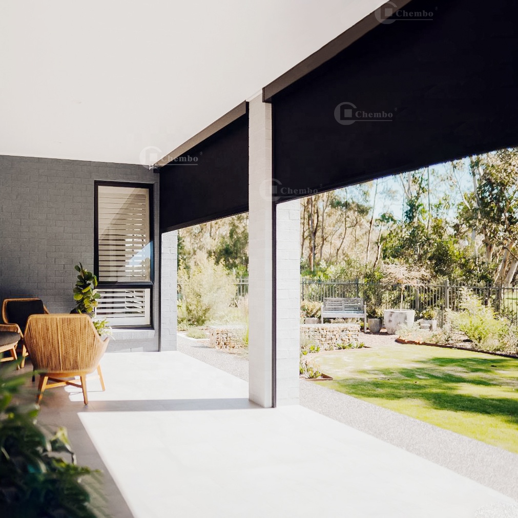 ม่านม้วนอัจฉริยะกันน้ำสำหรับภา - Outdoor Power Blinds บทวิจารณ์และราคา