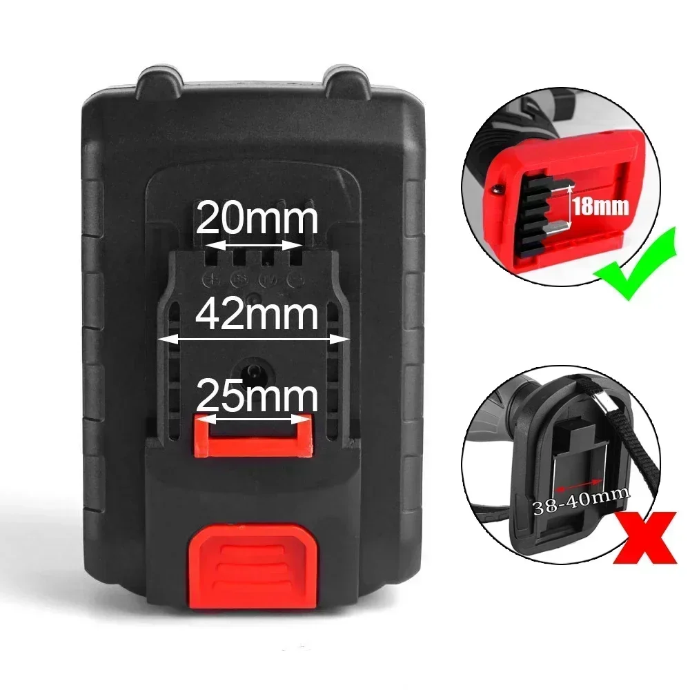 21V ความจุสูงแบตเตอรี่ลิเธียมไ - Electric Chainsaw Battery บทวิจารณ์และราคา