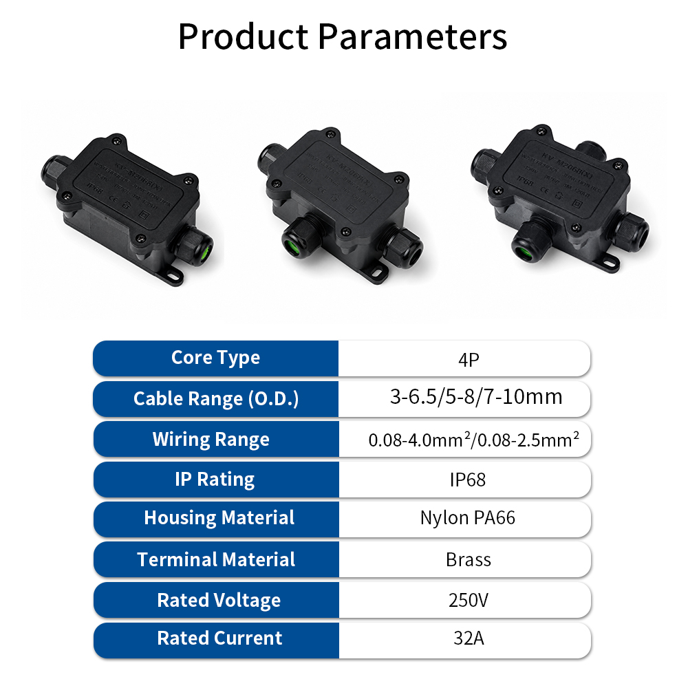 กล่องต่อสายไฟกันน้ำ IP68 แบบ 2 - Outdoor Power Outlet Box บทวิจารณ์และราคา