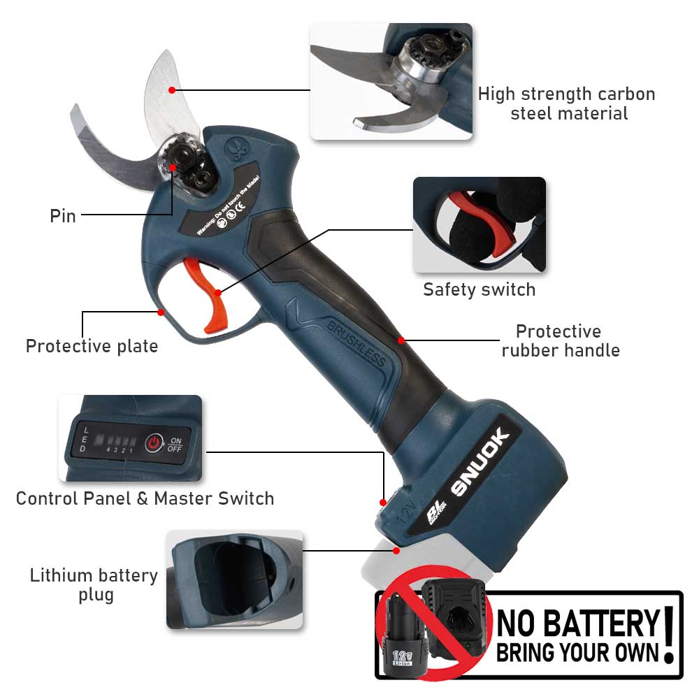 กรรไกรตัดแต่งกิ่งไฟฟ้าไร้สาย S - Outdoor Power Wash บทวิจารณ์และราคา