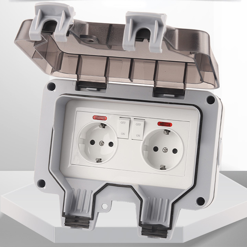 IP66 EU มาตรฐานเยอรมัน Doublle - Outdoor Usb Power Strip บทวิจารณ์และราคา