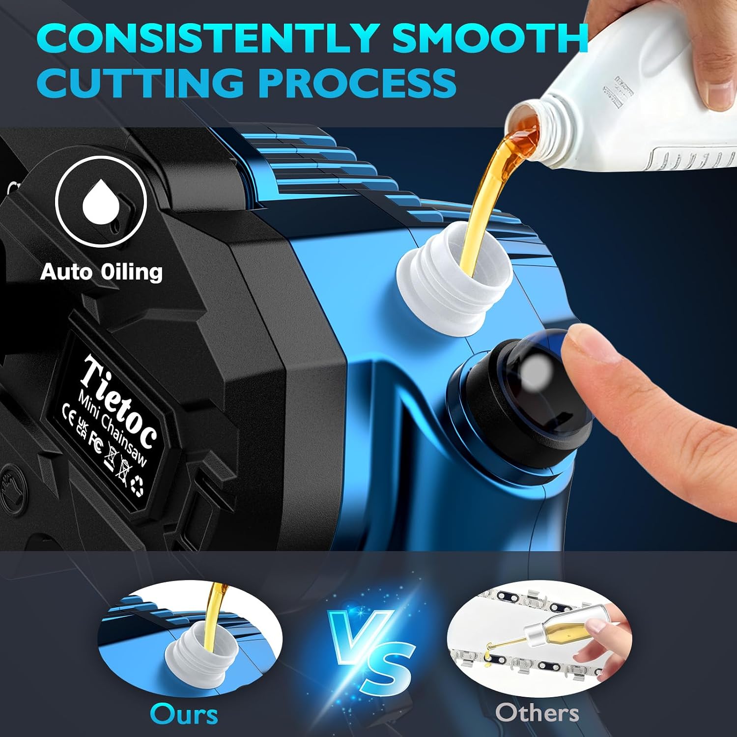 เลื่อยโซ่ยนต์ขนาดเล็ก 6 นิ้ว ไ - Electric Chainsaw Battery บทวิจารณ์และราคา