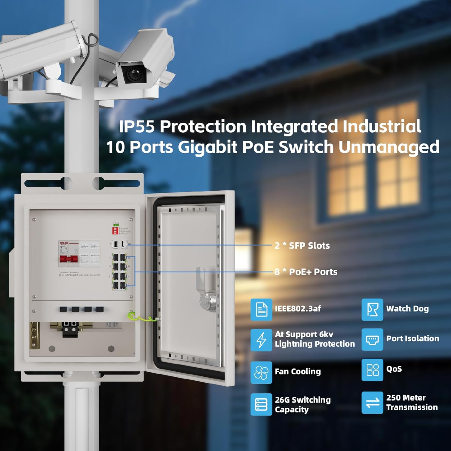 กล่องเครือข่ายอัจฉริยะสำหรับภา - Outdoor Power Box บทวิจารณ์และราคา