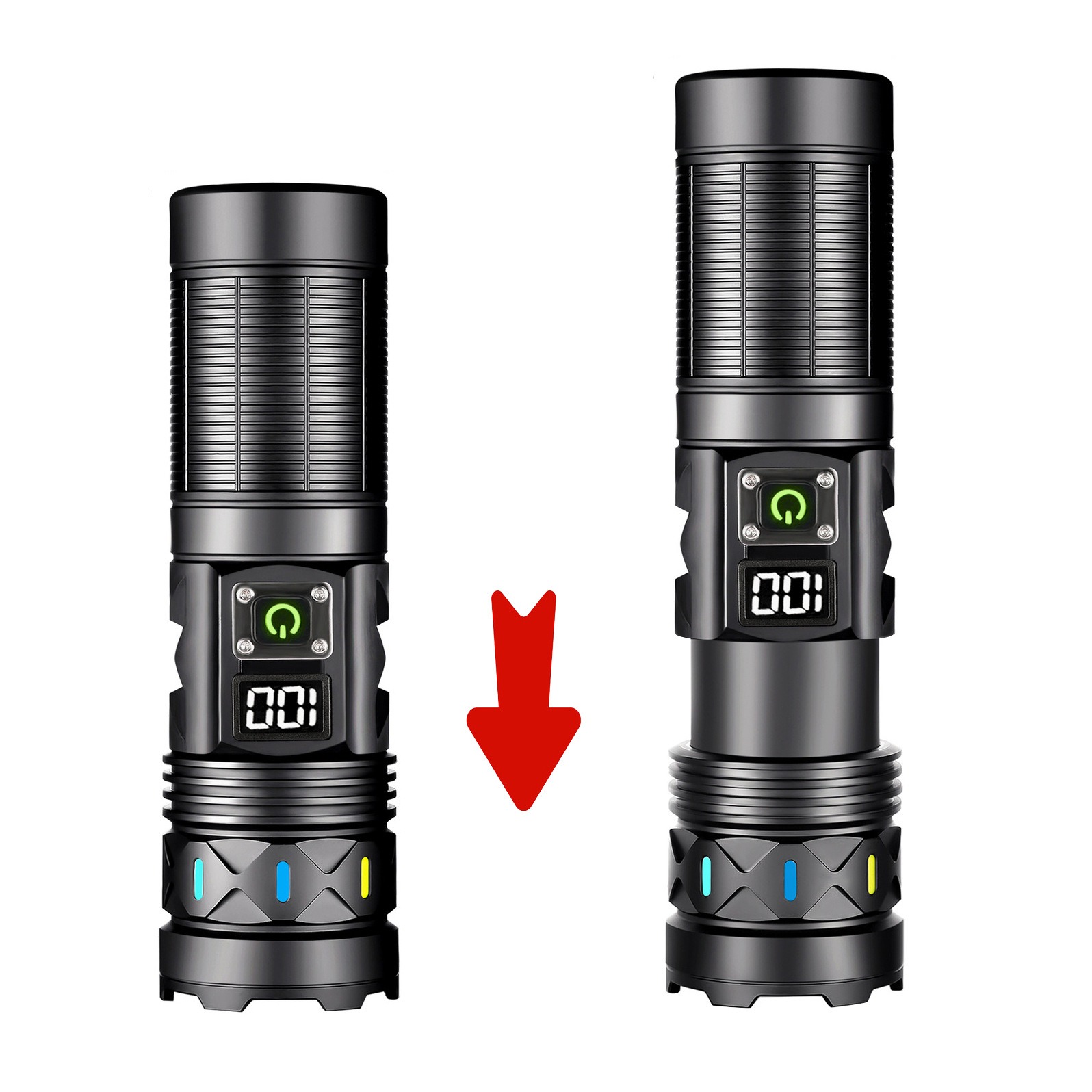 ไฟฉาย LED พลังงานสูงแบบยืดหดได - Outdoor Power Meter บทวิจารณ์และราคา